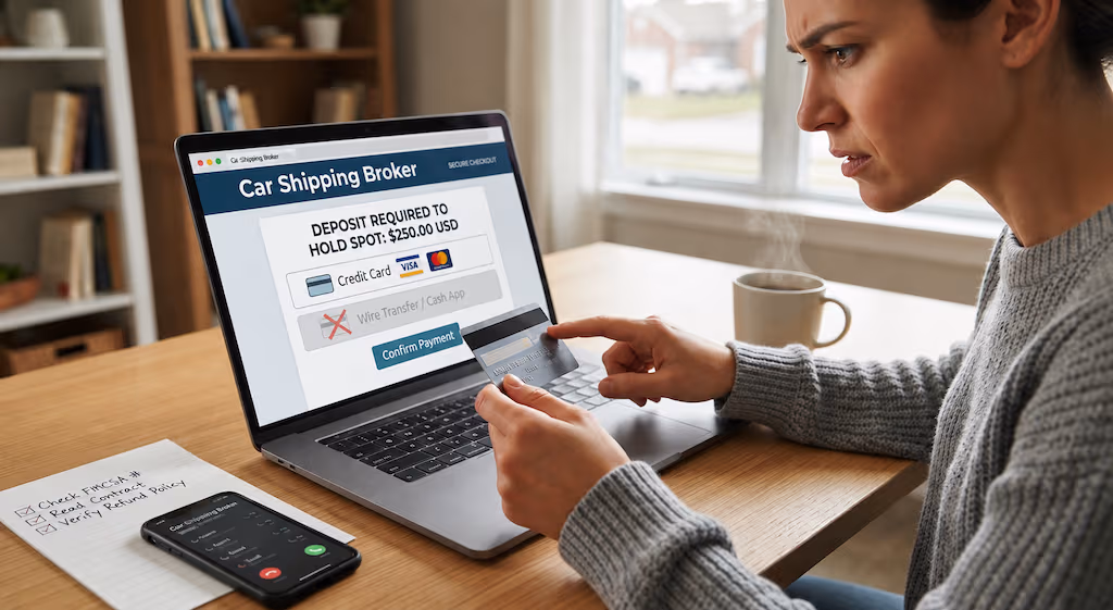 Car Shipping Deposit: What's Normal and How to Avoid Getting Scammed